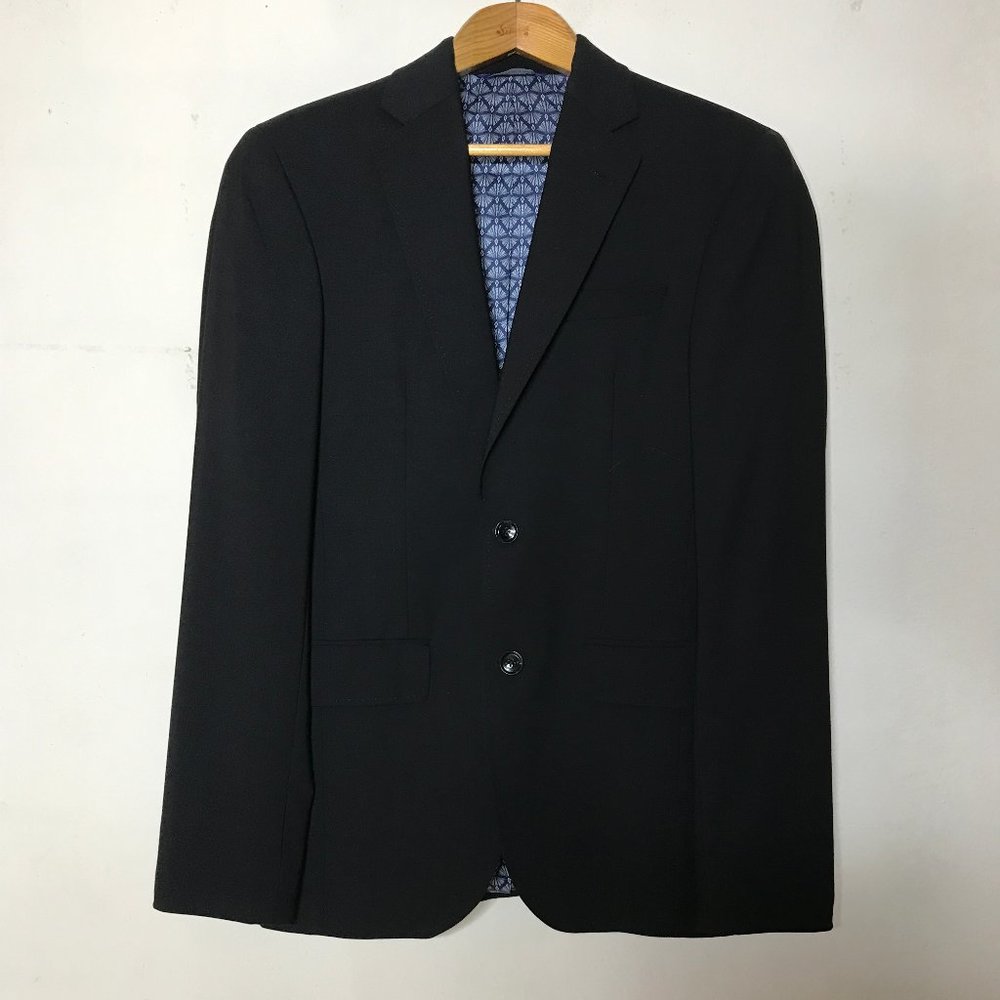 Ted Baker London Endurance Jay CT Size 36R Black 100% Wool Suit Jacket